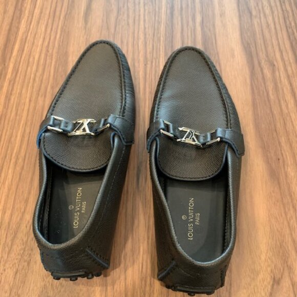 Louis Vuitton Men's Hockenheim Black Leather Loafers - Picture 2 of 9